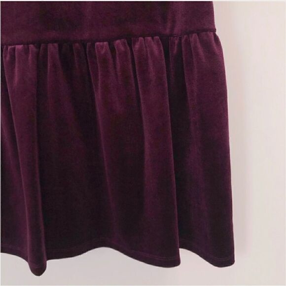 NANETTE lepore Purple Velour Sweetheart Illusion Lace Yoke Sleeveless Dress - Picture 7 of 10